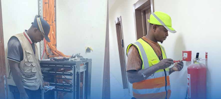 Installation sécurité incendie MEPUA Guinée par NimbaTek